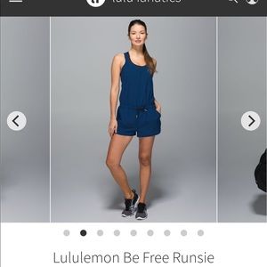 Lululemon be free runsie romper, size 10